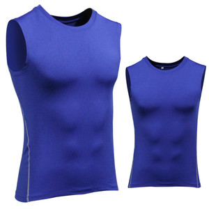 Wholesale <strong>Men</strong> Bodybuilding Gym Wear Sportswear Sleeveless Tank Tops Muscle <strong>Compression</strong> <strong>Vest</strong> - Product Image 6