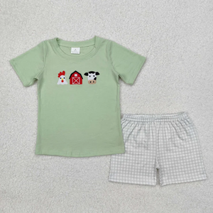 Conjunto de Pantalones Cortos Casuales para Bebés y Niños Pequeños, con Bordado de Animales de Granja, Ropa de Verano para Niños y Niñas - Product Image 4