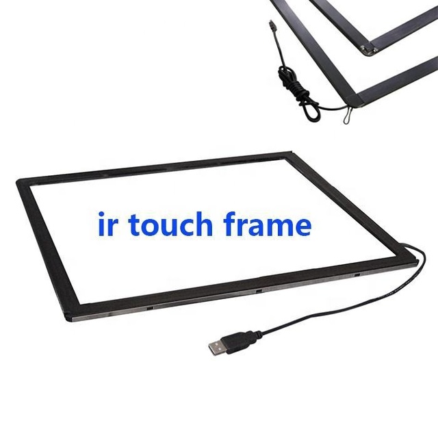 New IR Touch Frame Screen 20-Point Overlay LCD Panel Army Green for Business with 1-Year Warranty Made in China