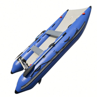 Bateau gonflable sportif de 11,8 pieds, catamaran, mini yacht à moteur, pliable, en PVC Hypalon, épaisseur 1,2 mm, utilisation en lac