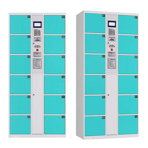 Casier de livraison de colis intelligent électronique multi-portes en métal moderne, personnalisable, pour extérieur, avec stockage numérique intelligent - Product Image 1