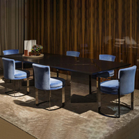 Ensemble de table de salle à manger au design moderne avec 6 chaises