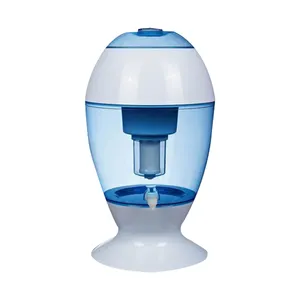 JEWIN Nouveau design 19L Grand filtre à eau rond à gravité Purificateur d'eau Pot d'eau minérale en céramique