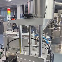 Machine de remplissage et de scellage de tubes cosmétiques en plastique ultrasonique à grande vitesse semi-automatique avec acier inoxydable de haute précision