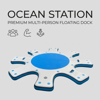 Plateforme flottante gonflable en gros, île aquatique multi-personnes en Drop Stitch, planche de SUP étoile, plateforme de yoga, tapis de yacht