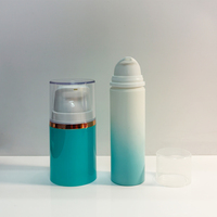 Conteneur cosmétique en plastique vide personnalisé de 30 ml, 50 ml, 100 ml, flacon cosmétique sous vide sans air, flacon pompe pour lotion sans air