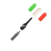 Luz de cola flotante de plástico para pesca nocturna, LED de alto brillo, iluminación de un punto, llamativa y sin deslumbramiento