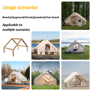 <span class=keywords><strong>Tenda</strong></span> Glamping <span class=keywords><strong>4</strong></span> Stagioni per <span class=keywords><strong>4</strong></span>-6 <span class=keywords><strong>Persone</strong></span>, Gonfiabile Pop-up in Tessuto Oxford per <span class=keywords><strong>Campeggio</strong></span> - Product Image 6