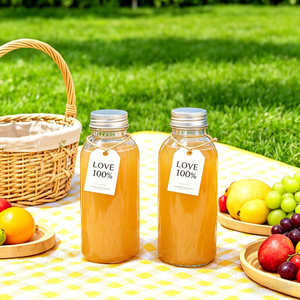 Botella de Vidrio Deportiva de 10oz, 14oz, 16oz para Kefir Casero, Agua, Té con Leche y Otras Bebidas, con Tapa de Acero Inoxidable - Product Image 2