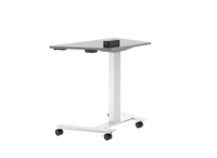 Table basse mobile LOGICDATA à une jambe, bureau debout réglable INLINE pour un bureau flexible
