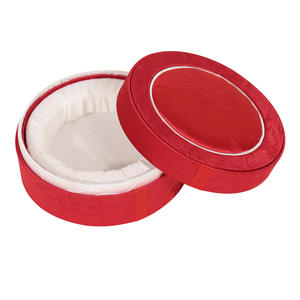 Guochao صندوق مجوهرات مستدير غطاء السماء والأرض على الطراز القديم حبات البوذية سوار تخزين البوتيك اليشم - Product Image 6