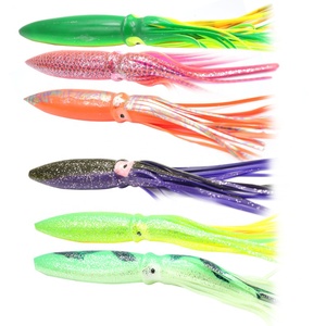 12 15 17 21 pouces gros <span class=keywords><strong>UV</strong></span> pêche à la traîne pieuvre caoutchouc doux calmar jupes appât calmar jupes doux poulpe pêche en eau salée leurre - Product Image 2