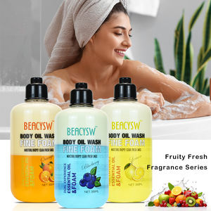 Gel <span class=keywords><strong>douche</strong></span> moussant nourrissant et éclaircissant pour le corps, à base d'huile essentielle, en gros, marque privée, pour rafraîchir la peau - Product Image 1