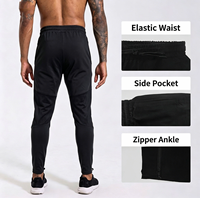 Pantalon de survêtement décontracté pour homme, taille XL, à faible impact, 100 % polyester, toile respirante, séchage rapide, protection UV, écologique, élastique