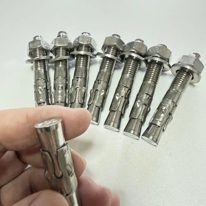 Ancrages d'escalade : Plaque de fixation à boulon M12 en acier inoxydable 304/316, très polie, avec ancre à expansion amovible, charge 25-30KN - Product Image 1