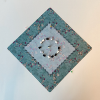 Tapis de table de mahjong antidérapant avec base en caoutchouc durable, pliable, pour le jeu et le transport, avec pochette de rangement, 80 cm x 80 cm, pour joueurs