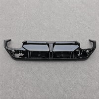 Spoiler Diffuser Bumper Belakang Gloss Black Carbon Fiber Look untuk Audi A3 S3 8Y PA 2025-2027