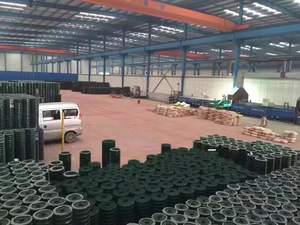 Clôture en treillis métallique <span class=keywords><strong>soudé</strong></span> de calibre 6 à bas prix 4x4 panneau de treillis métallique <span class=keywords><strong>soudé</strong></span> enduit de PVC vert De Malla Soldada Con Abertura De 50x50mm - Product Image 2