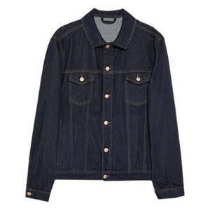 FY 2024 Chaquetas vaqueras de alta calidad fabricantes chaqueta negra vaquera Homme venta al por mayor logotipo personalizado Chaqueta vaquera azul para mí - Product Image 5