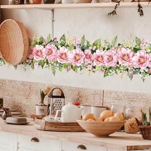 Pegatinas de Pared con Diseño de Plantas y Flores Frescas para Decoración de Sala de Estar, Dormitorio y Hogar - Product Image 2