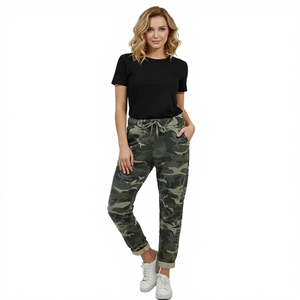 Pantalones de Satén Transpirable con Detalles de Cordones y Estampado Sólido para Ropa Urbana - Product Image 1