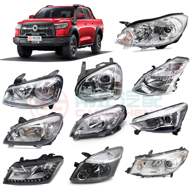 Automotive Parts for Great Wall Poer Pao Peri Wingle 5 Wingle 7 C30 C50 Cannon M2 M4 Hover H5 Tank 300 LED Headlights Assembly
