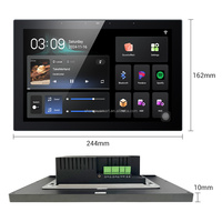 Système de cinéma maison à écran tactile de 10 pouces hôte de musique de fond intelligent amplificateur mural à 8 canaux prend en charge YouTube Spotify