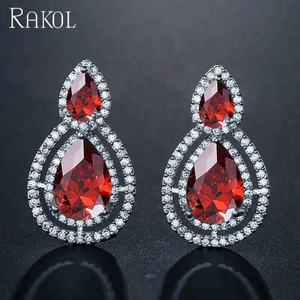 ต่างหูเงินผู้หญิงสุดหรูทำจากเพทายเม็ด EP043 - Product Image 4