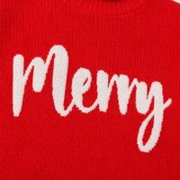 Pull tricoté tendance pour enfants, col roulé rouge, manches longues, mélange viscose, avec logo personnalisé, idéal pour l'automne et l'hiver, vente en gros