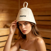 Topi Mandi Dewasa Kartun Sauna yang Lembut dan Dapat Digunakan Kembali Melindungi Kepala dari Kerusakan Akibat Panas