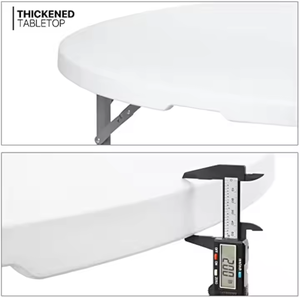 Heavy Duty 6ft 72 Pouces Banquet Party Event Tables 10 Places 180cm Pliant En Plastique De Mariage Léger Durable pour La Cuisine - Product Image 6