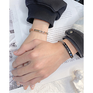 Braccialetti di coppia romantici in stile europeo-americano <span class=keywords><strong>per</strong></span> <span class=keywords><strong>San</strong></span> <span class=keywords><strong>Valentino</strong></span>, raffinati braccialetti con perline in acciaio al titanio <span class=keywords><strong>per</strong></span> innamorati - Product Image 6