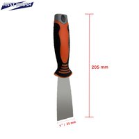 ANST BRUSH Grattoir industriel robuste de 1 pouce pour le bricolage, lame en acier à haute teneur en carbone, manche ergonomique en plastique tricolore, préparation des murs