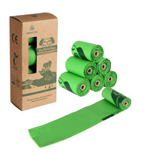Bolsa de residuos portátil para excrementos de perro, Biodegradable, con estampado de maíz, almidón, plástico ecológico, medidas 9X13, productos de limpieza - Product Image 6