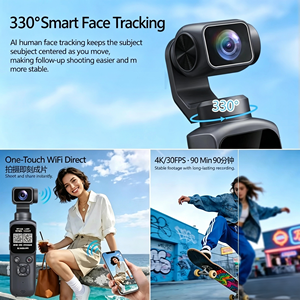 Handheld Action Camera 4K3840X2160p30FPS Touch Screen Gimbal For Outdoor Video <b>Shooting</b> With AI Tracking - Product Image 2