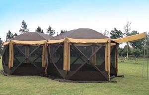 Tienda de campaña al aire libre a prueba de viento, tiendas de cabina familiar, tienda emergente automática hexagonal para Picnic - Product Image 6