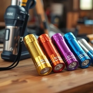อลูมิเนียมอัลลอยด์ 9Led ไฟฉายโคบไลท์ไฟฉายพกพาสำหรับเดินป่าตั้งแคมป์พร้อมแบตเตอรี่แห้งสีขาวสีเหลืองสีแดงสีฟ้าสีดำ - Product Image 4