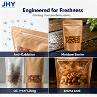 Sachet Doypack Premium pour Miel et Noix Grillées Sucrées, avec Logo Personnalisé, Qualité Alimentaire, Haute Résistance pour Emballage Alimentaire Refermable