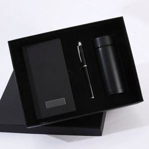 Premium PU Leather Executive <b>Notebook</b> Gift <b>Set</b> Textured Journal Tumbler Pen Digital Printing for Corporate Events Teacher - Product Image 3