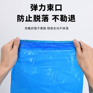 Disposable Rain Boot Covers Extra Long Thick Waterproof Anti Slip Outdoor Shoe Protectors Unisex Solid Color - Product Image 3