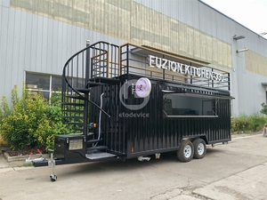 Camion de restauration mobile à deux étages, remorque de concession, équipement de cuisine, restauration rapide, commerce de rue, conteneur-<span class=keywords><strong>bar</strong></span> - Product Image 3