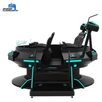 Simulateur de réalité virtuelle 9D UFO à 360 degrés, chaise de jeu 5 places, machine de cinéma VR intérieur pour parcs de trampolines
