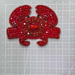 Patch in Feltro con Motivi di Palma di Cocco, Fragola e Granchio per Decorazione Fai-da-Te di Giacche, Abbigliamento, Borse e Gioielli - Product Image 6