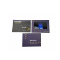 Cadeaux de marque bien conçus marketing écran lcd 7 pouces cartes de voeux avec livre entreprise mailer vidéo brochure