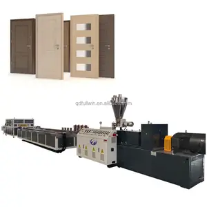 Manufacturing Automatic Wood Plastic Composite Board WPC Cladding Louver Fluted Wall Panel Extruder Making Machine Price