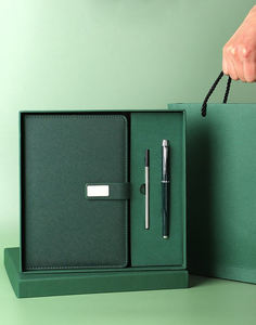 <strong>2026</strong> Custom Logo A5 Stainless Steel Business Notebook Gift Set <strong>for</strong> Father's Day &amp; <strong>New</strong> Year <strong>Promotional</strong> Gift - Product Image 1