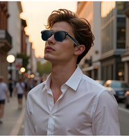 Lunettes intelligentes avec caméra 800W pour prendre des photos, enregistrer des vidéos, appels Bluetooth, assistant vocal IA et fonctionnalités intelligentes