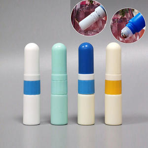 Dos en uno de doble propósito 5ml Aceite esencial Aromaterapia Tubos de inhalador nasal en blanco Mecha de algodón Rollo en botella con bola de metal - Product Image 2