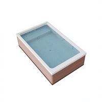 Piscine de spa résidentielle extérieure de 3 m en fibre de verre et acrylique avec jets, design écologique et étanche pour usage domestique et jardin