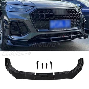 ลิ้นกันชนหน้ารถยนต์ สปอยเลอร์แบบมีครีบ  สีดำเงา  อะไหล่ตกแต่งสำหรับ Audi Q5 2022+ อุปกรณ์ตกแต่งรถยนต์ - Product Image 1